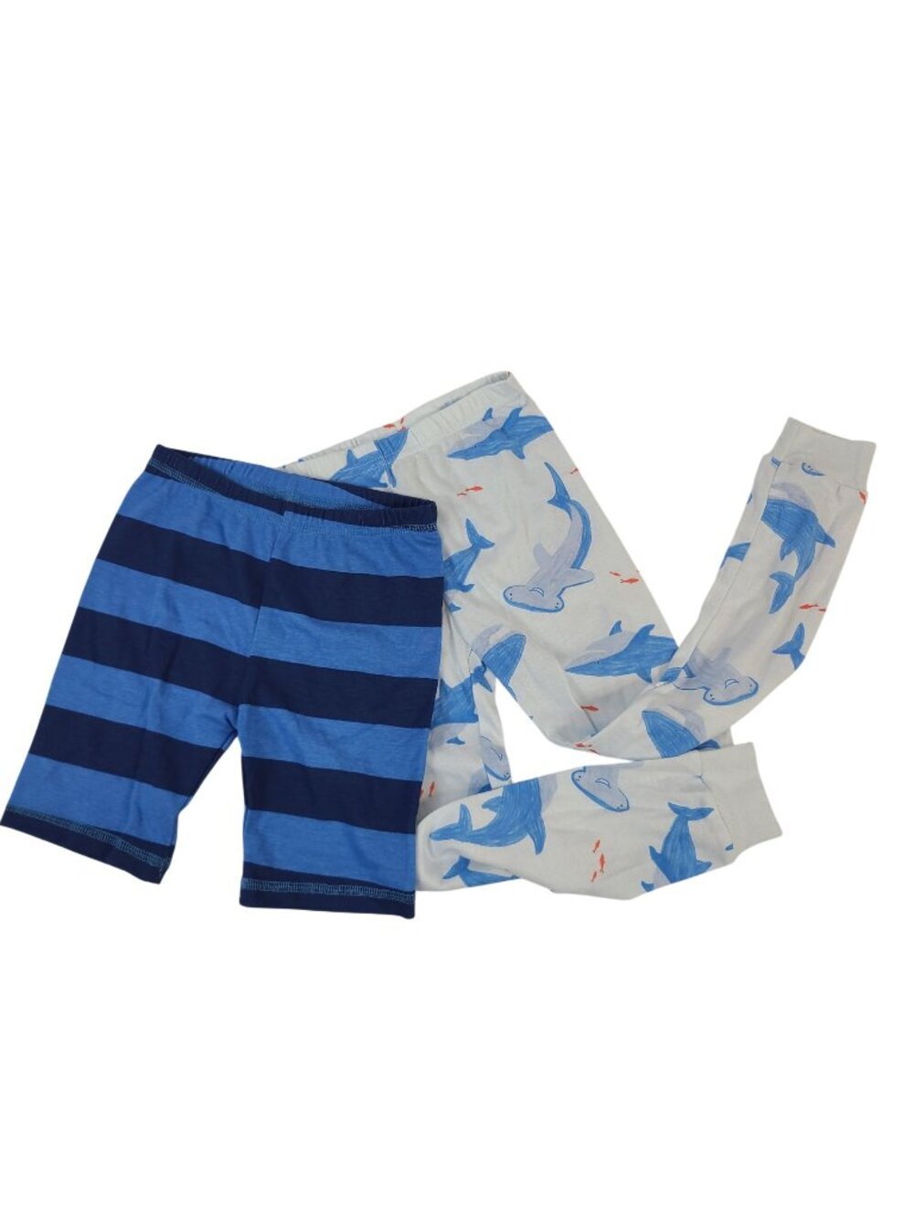 NEW Carters Just One You Boys 2-Piece Cotton Pajama Set Stripe & Sharks 5T